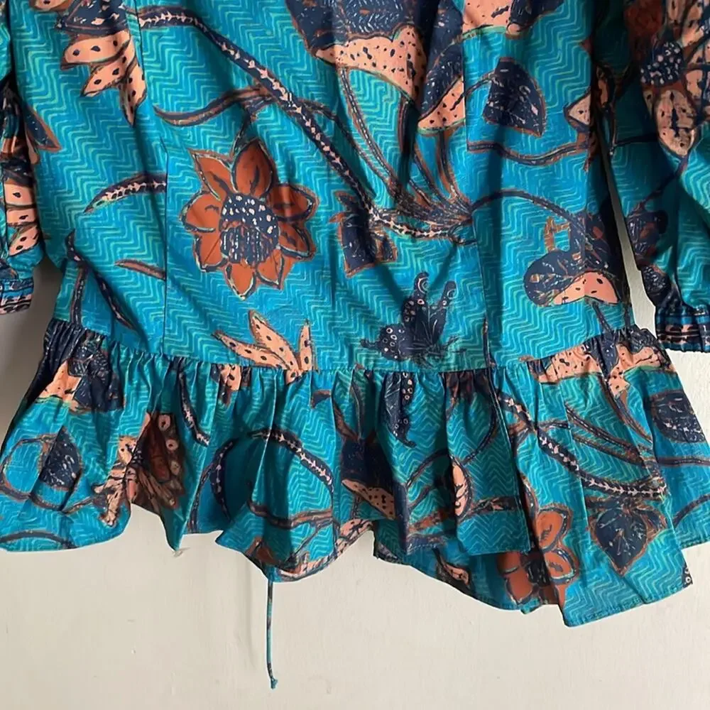 Ulla Johnson Carlotta Blouse Lagoon